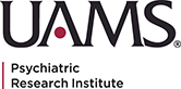 The official Logo for the University of Arkansas Medical School and Psychiatric Research Institute.